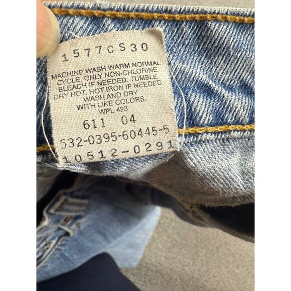 Vintage Levis 512 Slim Fit Tapered Jeans Women Size 13 MED Blue 90's USA Made - Picture 4 of 10